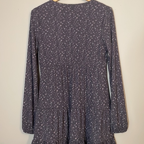 Floral Long Sleeve Babydoll Mini Dress New with Tag - Picture 9 of 11